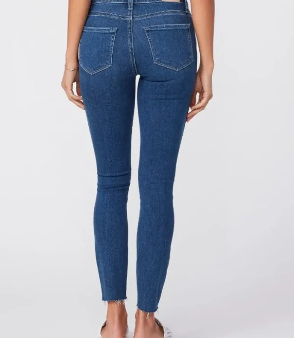 PAIGE Hoxton Ankle Raw Hem - Bahia< Denim