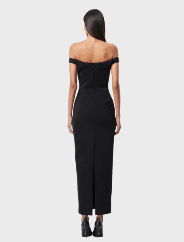 Mossman Imperial Midi Dress - Black & White< Midi Dresses