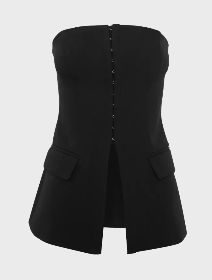 in_formation_top__black_6.webp Mossman In Formation Top - Black< Casual Dresses | Denim