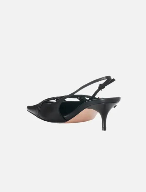 Alias Mae Iris - Black Leather< Heels