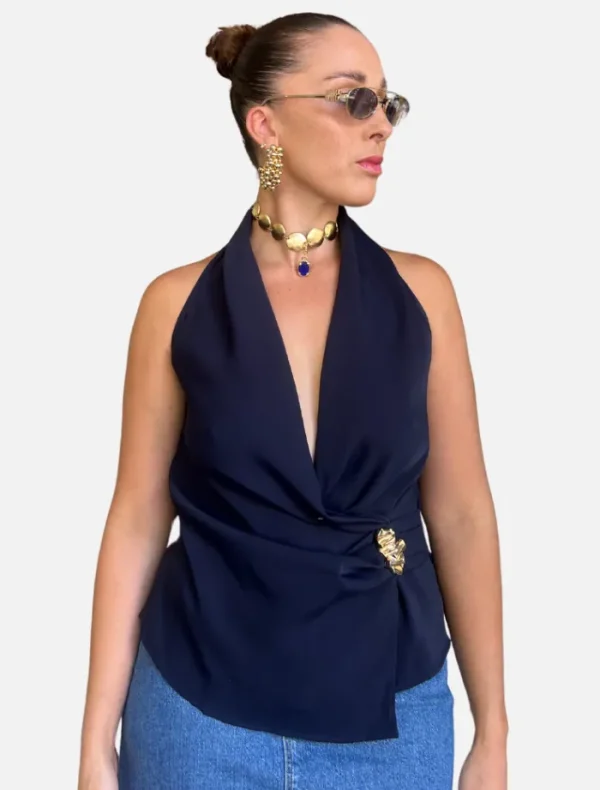 Insurge Clothing Jessie Top - Navy< Shirts | Tops