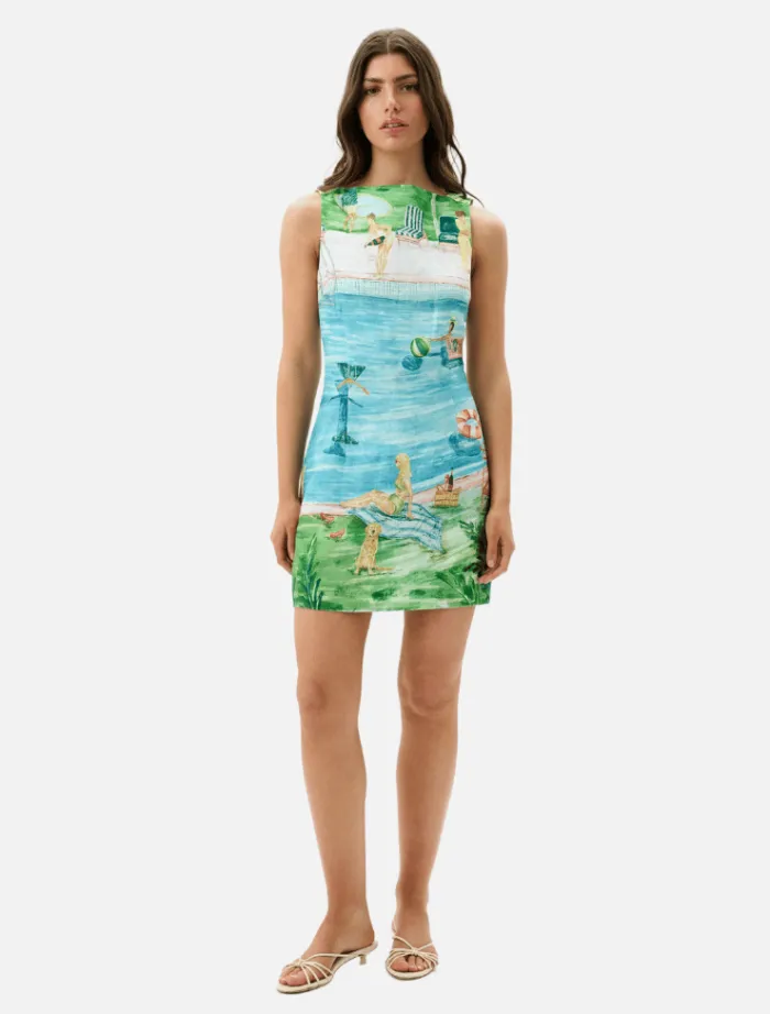 juliette_dress__poolside__0.webp Roame Juliette Dress - Poolside Affair< Casual Dresses | Mini Dresses