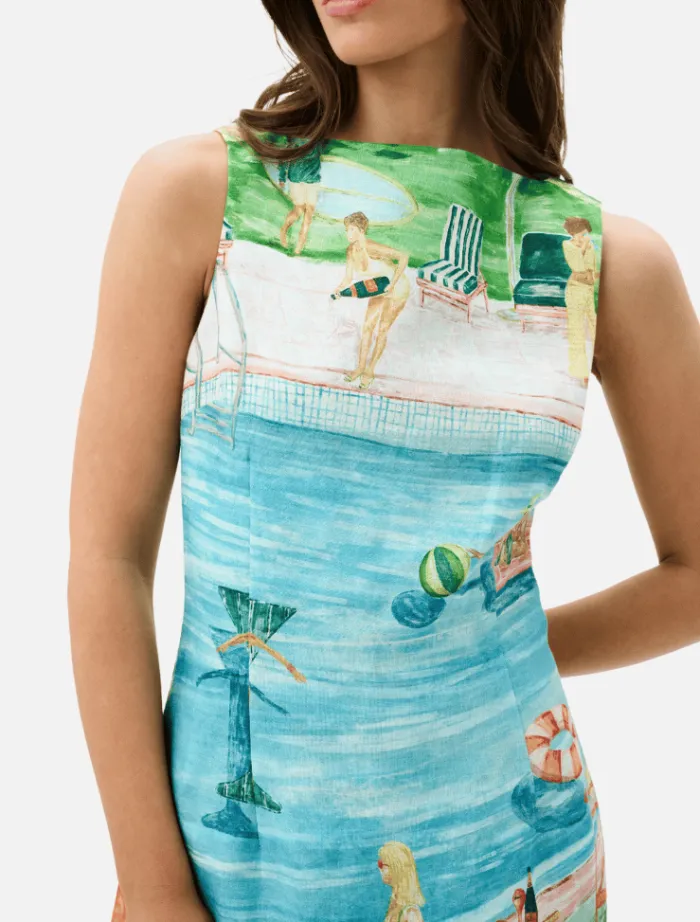 juliette_dress__poolside__1.webp Roame Juliette Dress - Poolside Affair< Casual Dresses | Mini Dresses