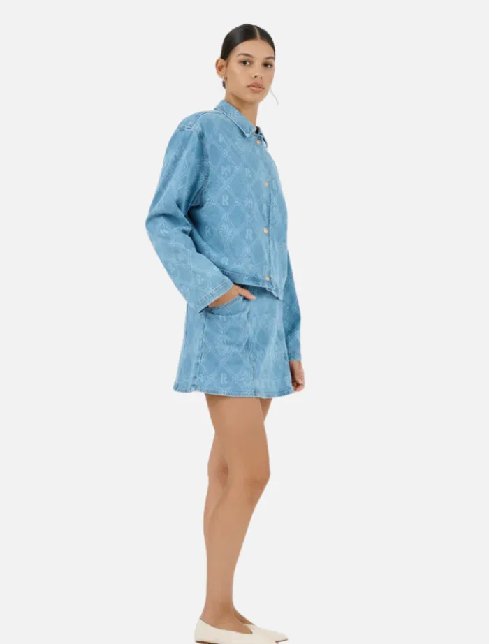 kaiza_denim_jacket__palma_3.webp Roame Kaiza Denim Jacket - Palma Denim< Denim | Jackets / Coats