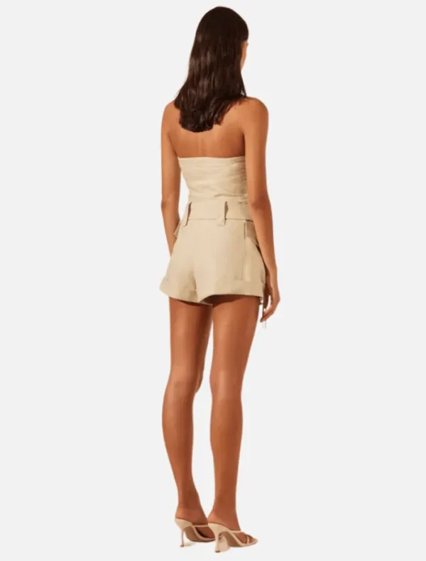 Shona Joy Kasbah Utility Short - Oyster< Shorts | Tops