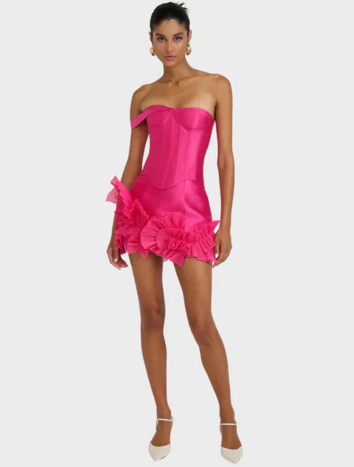 kerrie_skirt__magenta_3.webp Insurge Clothing Kerrie Skirt - Magenta< Skirts | Tops