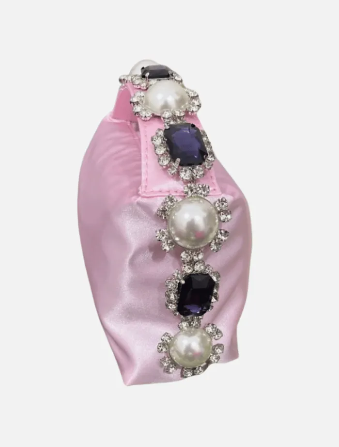 kinny_feather_bag__pink_1.webp Insurge Clothing Kinny Feather Bag - Pink< Bags