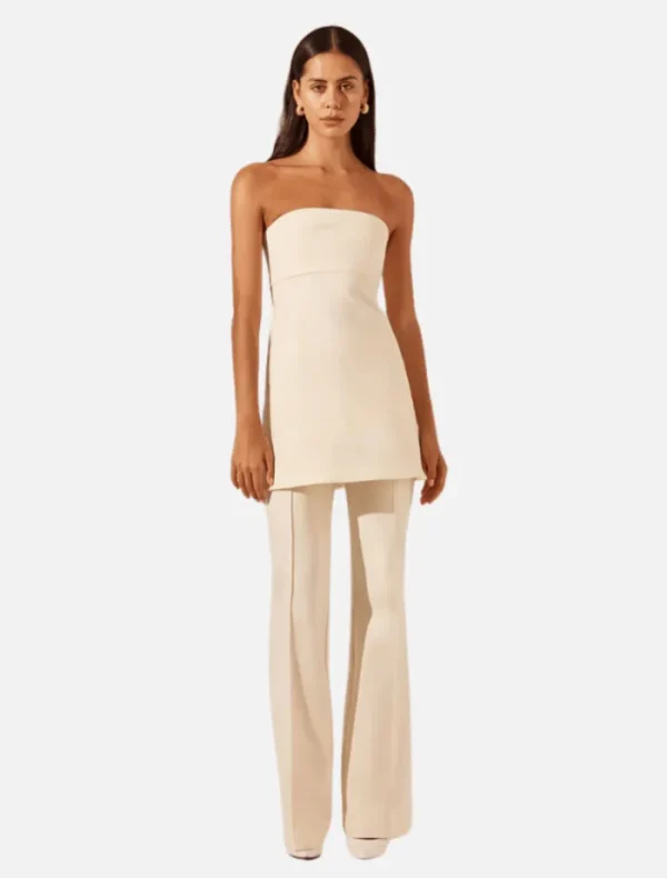 Shona Joy Lani Boot Cut Flared Pant - Rice< Pants