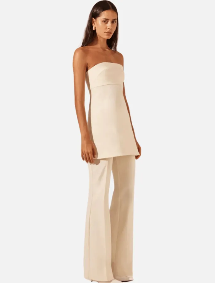 lani_boot_cut_flared_pant_2.webp Shona Joy Lani Boot Cut Flared Pant - Rice< Pants