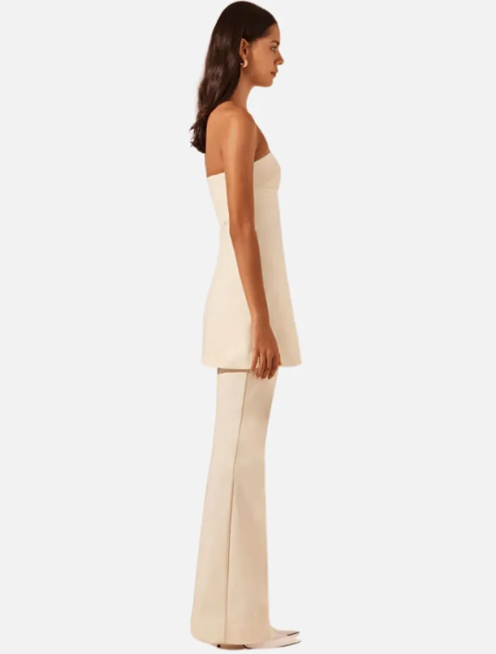 lani_boot_cut_flared_pant_3.webp Shona Joy Lani Boot Cut Flared Pant - Rice< Pants