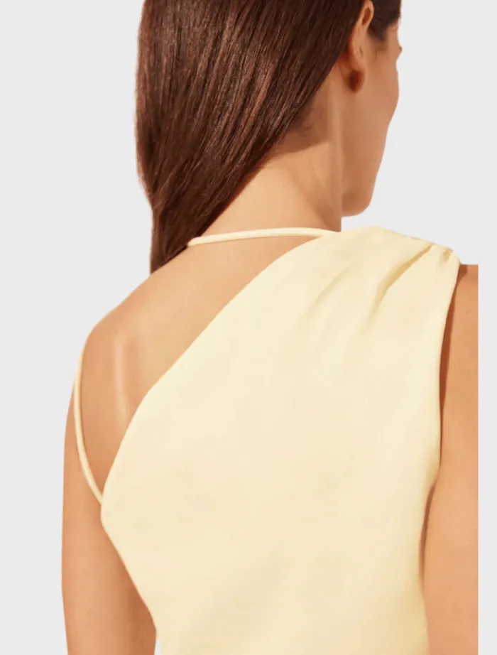 lani_gathered_midi_dress__1.webp Shona Joy Lani Gathered Midi Dress - Vanilla< Midi Dresses | Skirts