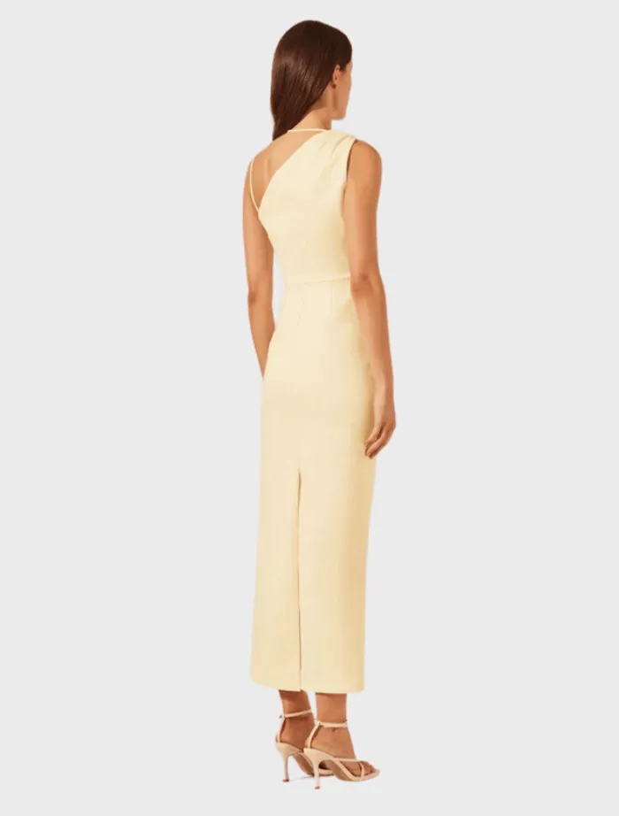 lani_gathered_midi_dress__4.webp Shona Joy Lani Gathered Midi Dress - Vanilla< Midi Dresses | Skirts
