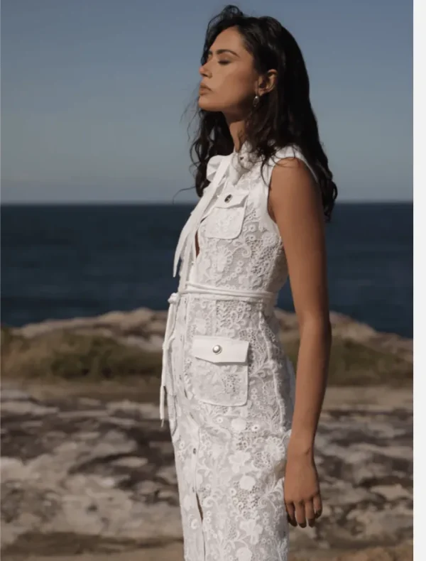 Sonya Layan Lace Dress - White< Casual Dresses