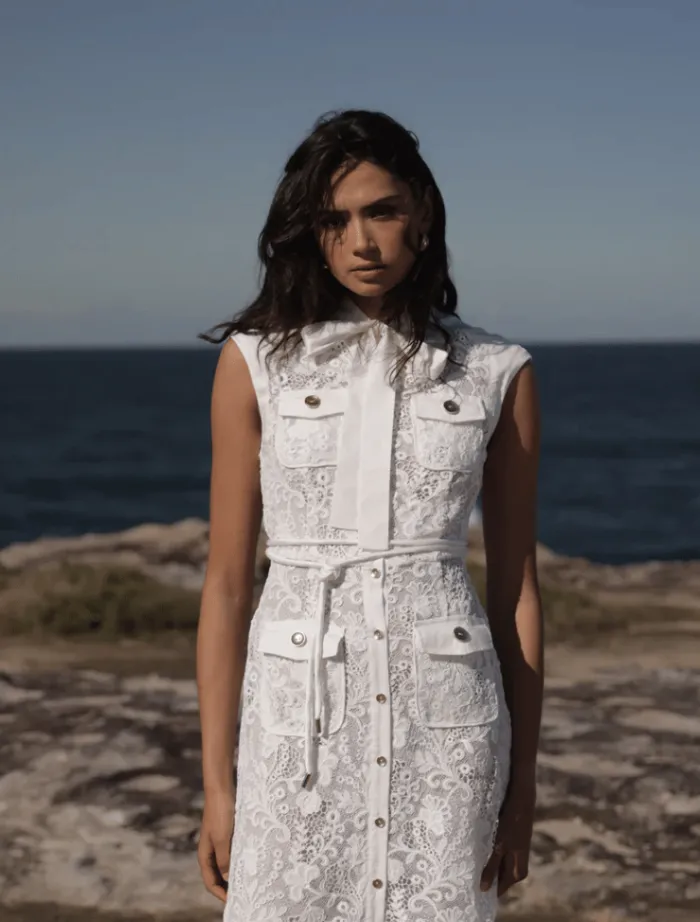 layan_lace_dress__white_7.webp Sonya Layan Lace Dress - White< Casual Dresses