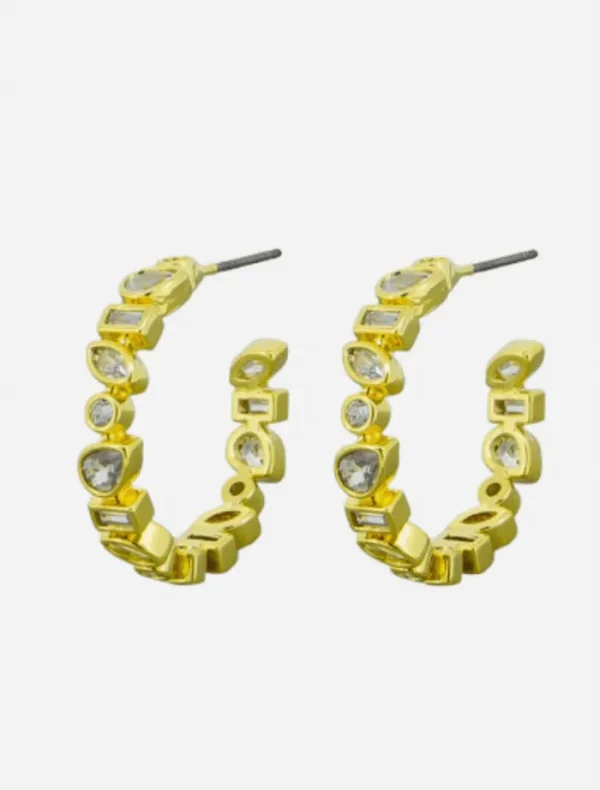 Jolie and Deen Leah Hoops - Gold< Earrings