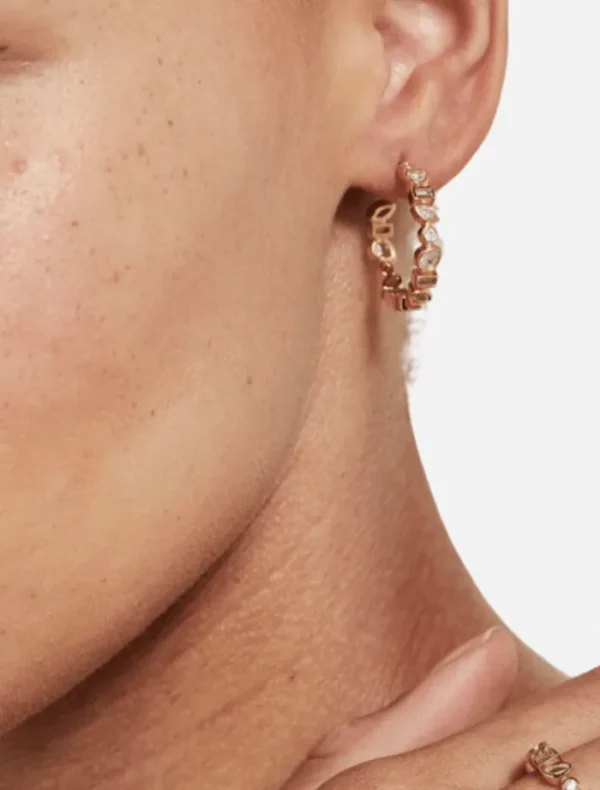 Jolie and Deen Leah Hoops - Gold< Earrings