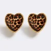 Emma Pills Leopard Hot Heart Earrings - Leopard< Earrings