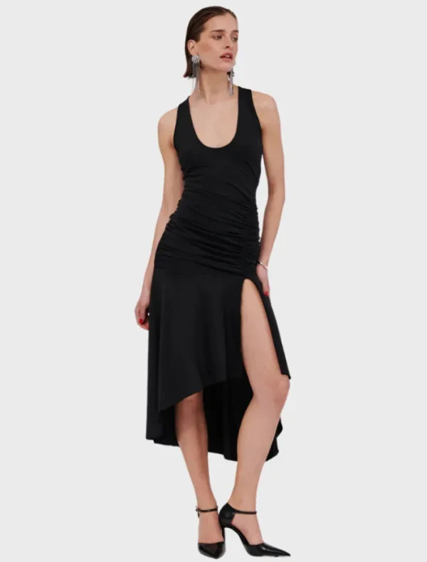 Suboo Lucia Sleeveless Rouched Maxi Dress - Black< Casual Dresses | Midi Dresses