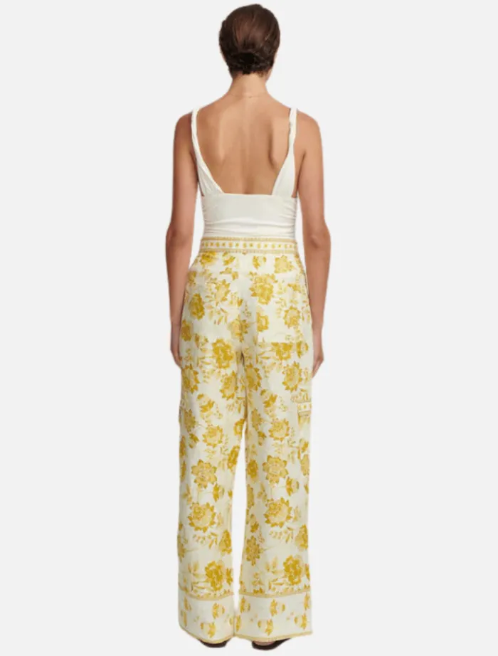 luna_wide_leg_pant__golde_4.webp Hansen & Gretel Luna Wide Leg Pant - Golden Nectar< Pants | Shirts