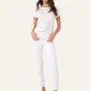 PAIGE Margot Ankle - Crisp White< Denim