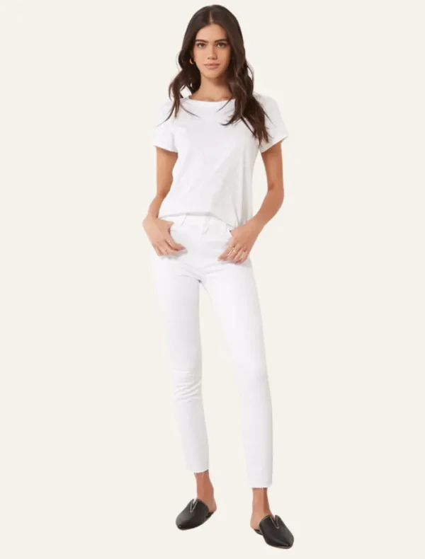 PAIGE Margot Ankle - Crisp White< Denim