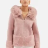 Bubish Maya Jacket - Dusty Pink< Wool Coat | Leather Jacket