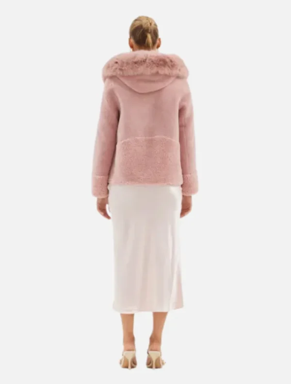 Bubish Maya Jacket - Dusty Pink< Wool Coat | Leather Jacket