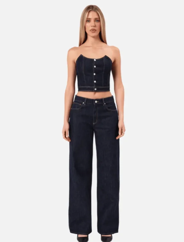 Abrand 95 Mid Baggy - Lila< Casual Dresses | Denim