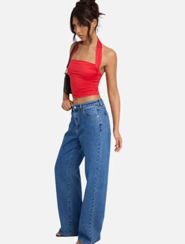 Abrand 95 Mid Baggy Liliana - Mid Blue< Casual Dresses | Pants
