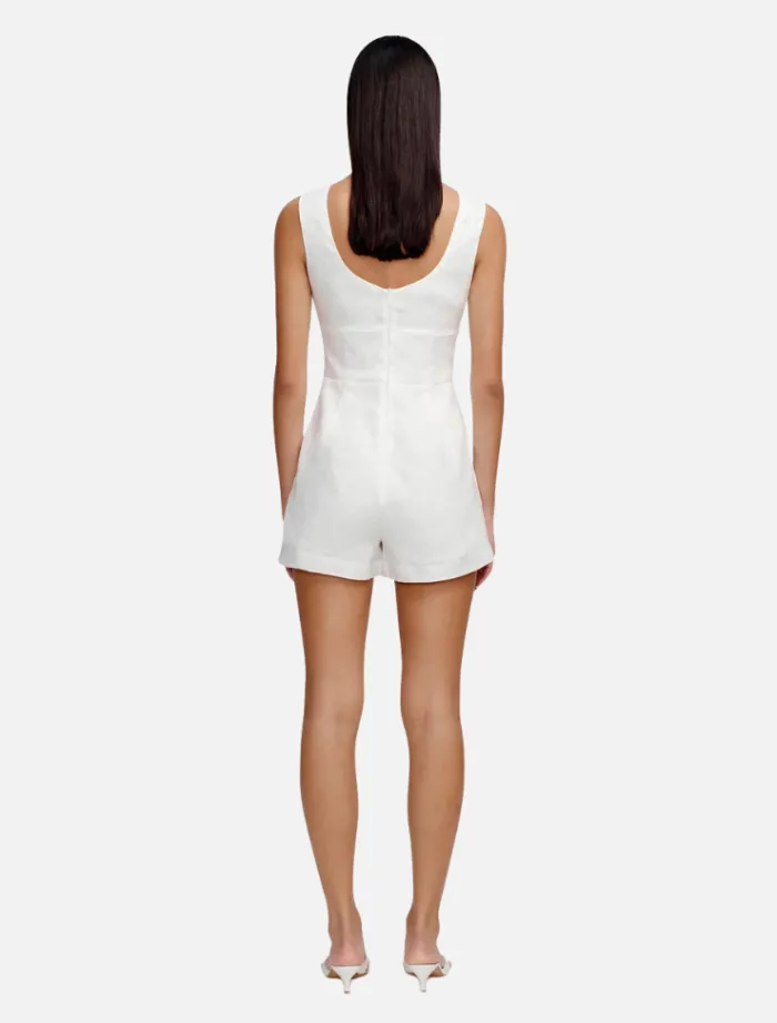 millie_romper_ivory_1.webp Ownley Millie Romper -Ivory< Casual Dresses | Mini Dresses
