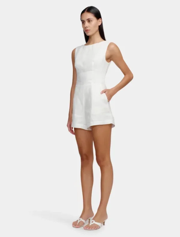 Ownley Millie Romper -Ivory< Casual Dresses | Mini Dresses