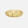 LUV AJ Molten Signet Ring - Gold< Rings