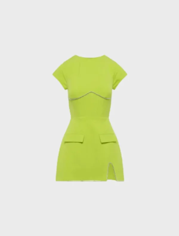 Eliya The Label Myah Dress - Lime< Casual Dresses | Mini Dresses