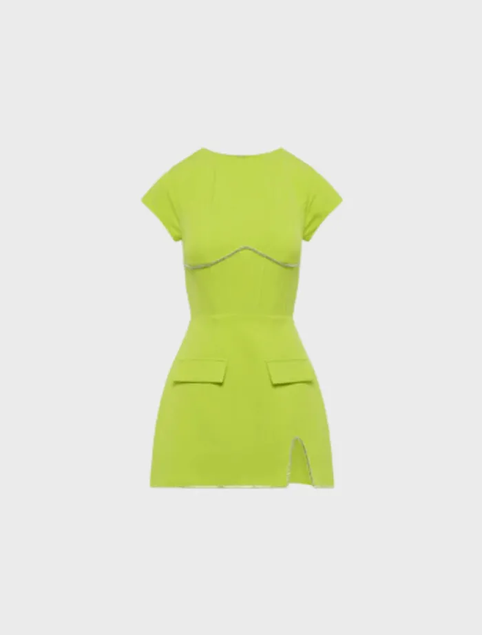 myah_dress__lime_3.webp Eliya The Label Myah Dress - Lime< Casual Dresses | Mini Dresses