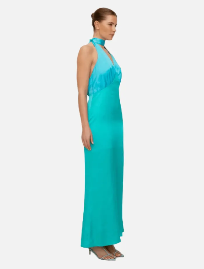 oahu_slip_dress__aquamari_3.webp The Wolf Gang Oahu Slip Dress - Aquamarine< Skirts