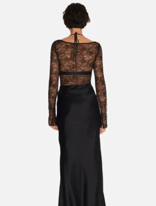 Hansen & Gretel Omar Reversible Lace Top - Black< Tops