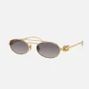 Miu Miu OMU54ZS Sunglasses - Pale Gold< Sunglasses