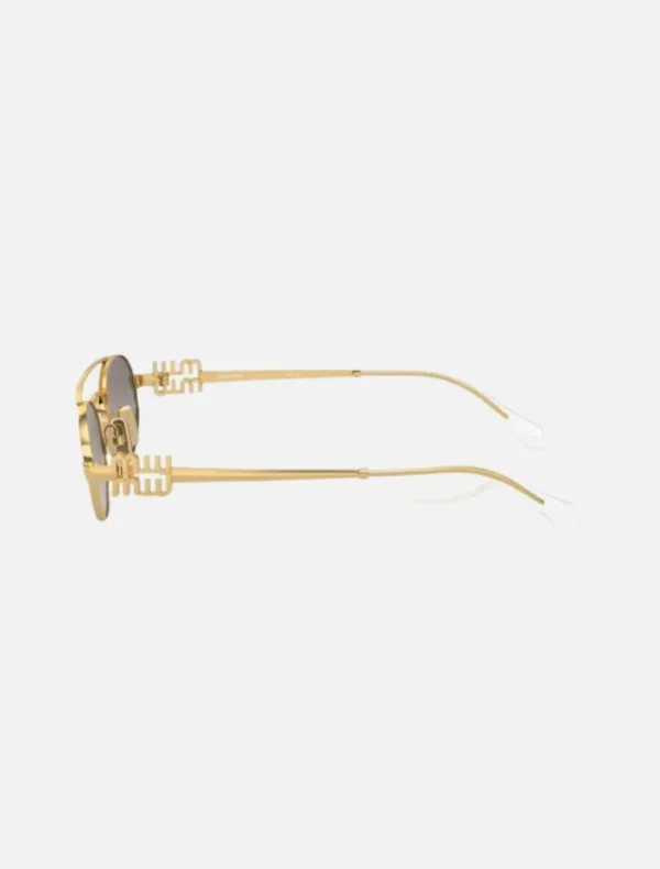 Miu Miu OMU54ZS Sunglasses - Pale Gold< Sunglasses