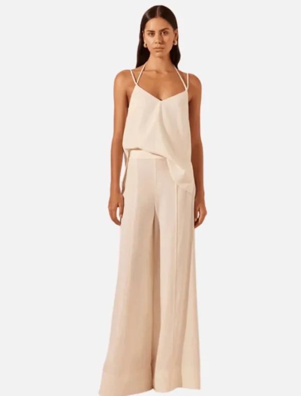 Shona Joy Palazzo Pants - Rice< Pants | Tops