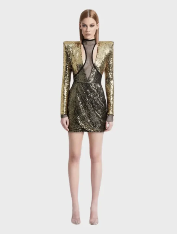 Zhivago Perfume Exotico Mini Dress - Gold< Mini Dresses | Hand Bags