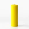 XRJ Celebrations Pillar Neon Candle - Yellow< Candles | Shorts