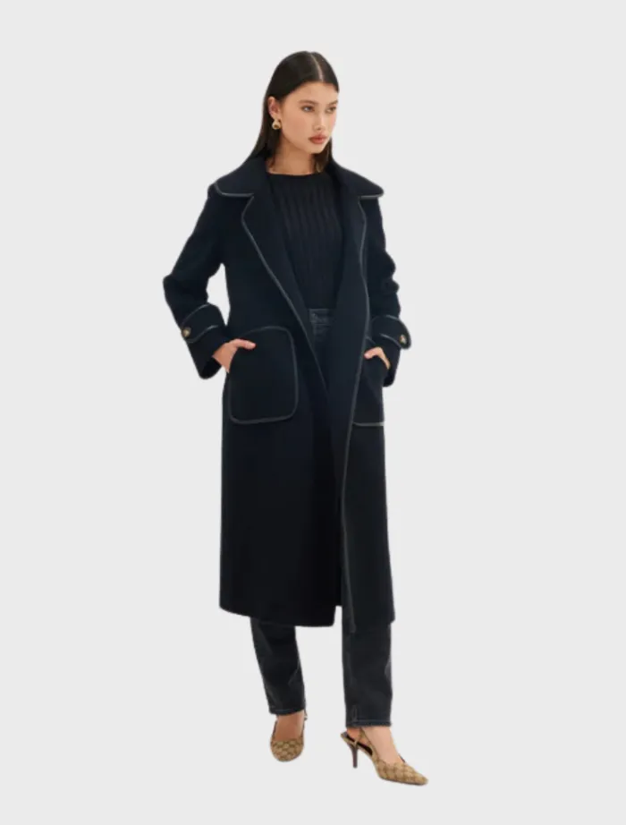 piper_coat__black_3.webp Bubish Piper Coat - Black< Casual Dresses | Wool Coat