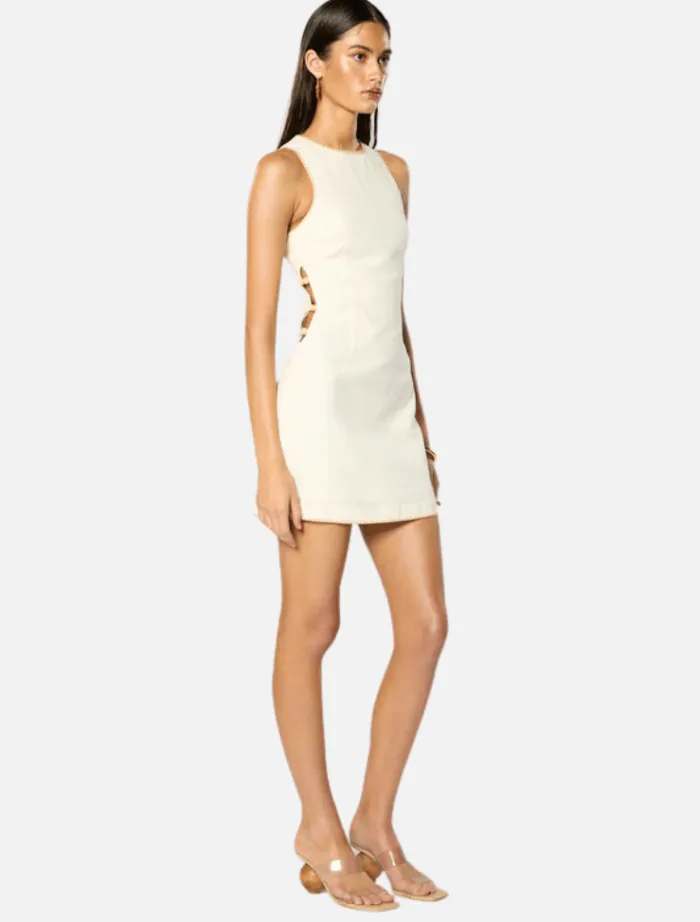 poem_short_dress__white_0.webp Winona Poem Short Dress - White< Casual Dresses | Mini Dresses
