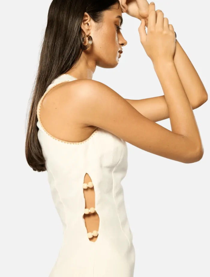 poem_short_dress__white_1.webp Winona Poem Short Dress - White< Casual Dresses | Mini Dresses