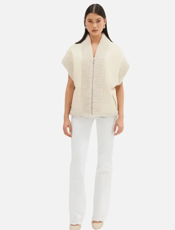Bubish Poppy Vest - Ivory< Jackets / Coats | Tops