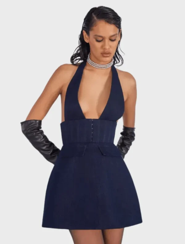Eliya The Label Roberta Dress - Denim< Casual Dresses | Mini Dresses