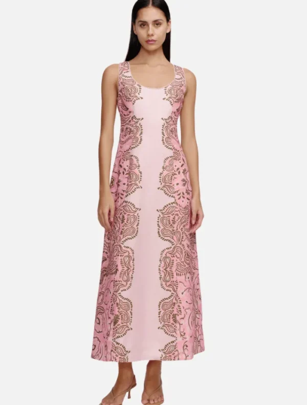 Hansen & Gretel Robyn Midi Dress - Light Pink Fiesta< Casual Dresses | Midi Dresses