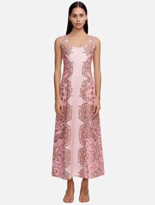 Hansen & Gretel Robyn Midi Dress - Light Pink Fiesta< Casual Dresses | Midi Dresses