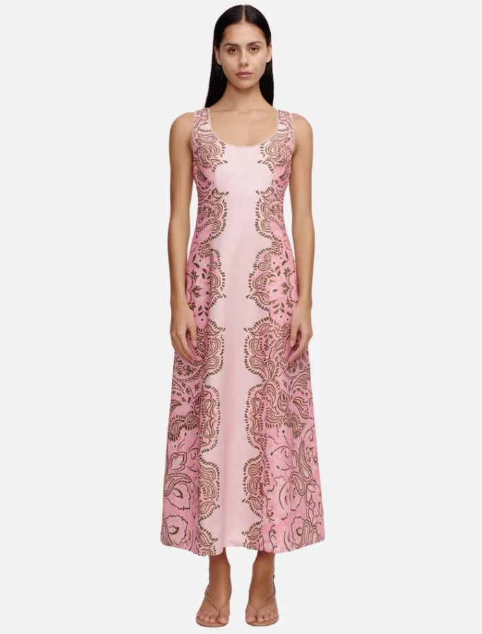 robyn_midi_dress__light_p_2.webp Hansen & Gretel Robyn Midi Dress - Light Pink Fiesta< Casual Dresses | Midi Dresses