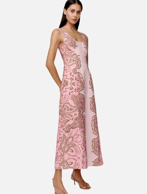 Hansen & Gretel Robyn Midi Dress - Light Pink Fiesta< Casual Dresses | Midi Dresses